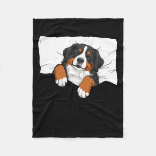 Bernese mountain dog sleepshirt pajamas funny pun fleece blanket