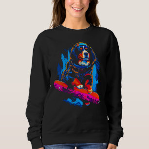 Bernese Mountain Dog Snowboard Sweatshirt