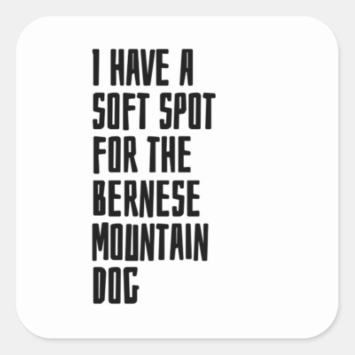 Bernese Mountain Dog Square Sticker