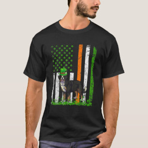 Bernese Mountain Dog St Patricks Day Irish America T-Shirt