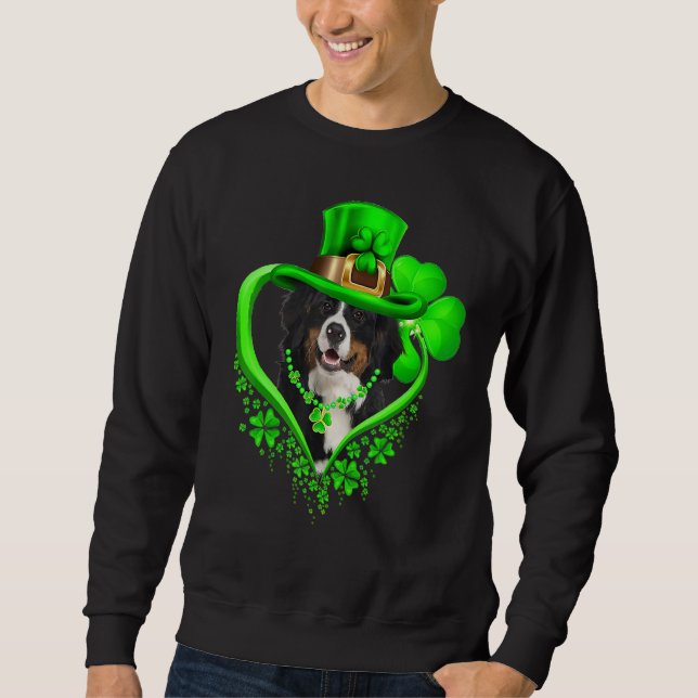 Bernese Mountain Dog St Patricks Day Lover Irish S Sweatshirt (Front)