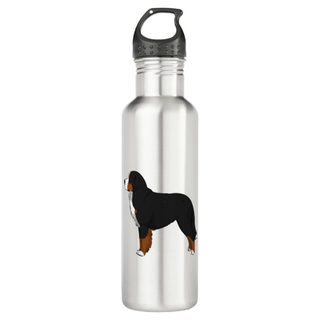Bernese Mountain Dog  Stainless Steel Water Bottle (Front)