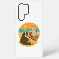Bernese Mountain Dog Sunset Beach Companion