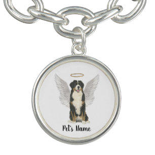 Bernese Mountain Dog Sympathy Memorial Bracelet