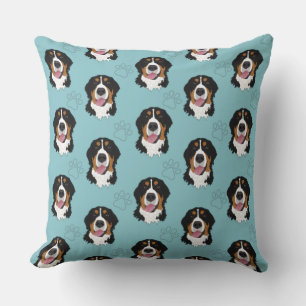 Bernese Mountain Dog Throw Pillow