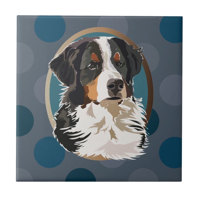 Bernese Mountain Dog Tile (Front)