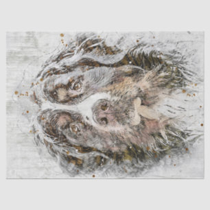 Bernese Mountain Dog Tissue Paper