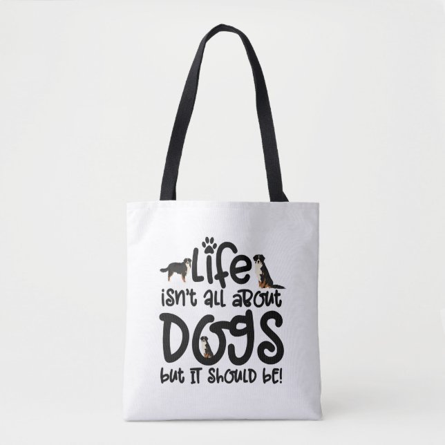 Bernese Mountain Dog Tote Bag (Front)