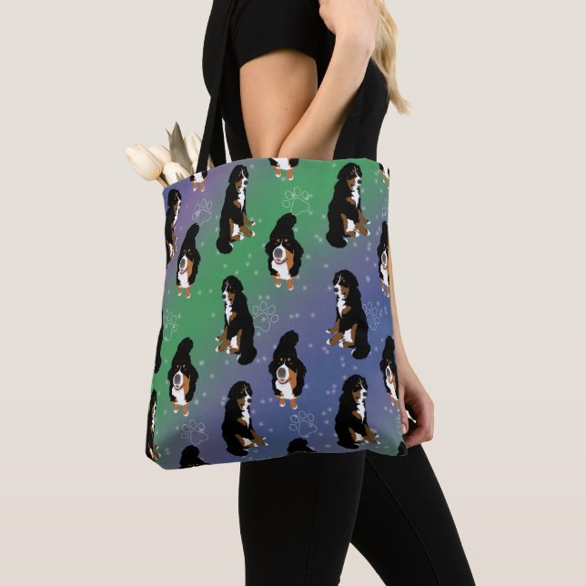 Bernese Mountain Dog Tote Bag (Close Up)