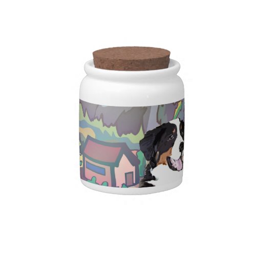 bernese Mountain dog treat jar