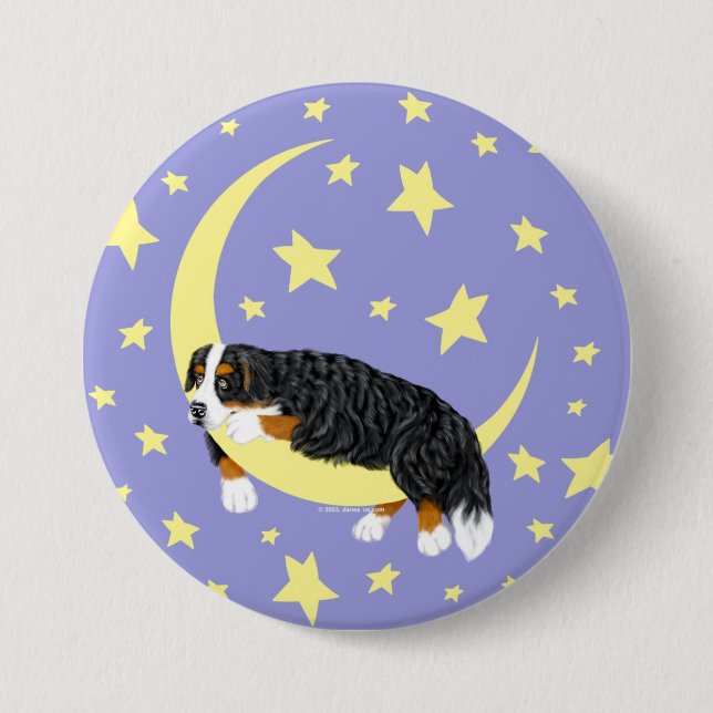 Bernese Mountain Dog Twinkle Button (Front)