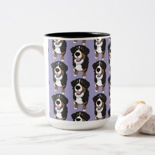 Bernese Mountain Dog Two-Tone Coffee Mug