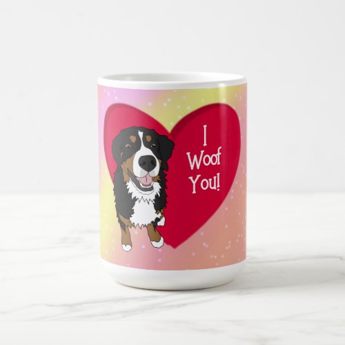 Bernese Mountain Dog Valentines Day Coffee Mug