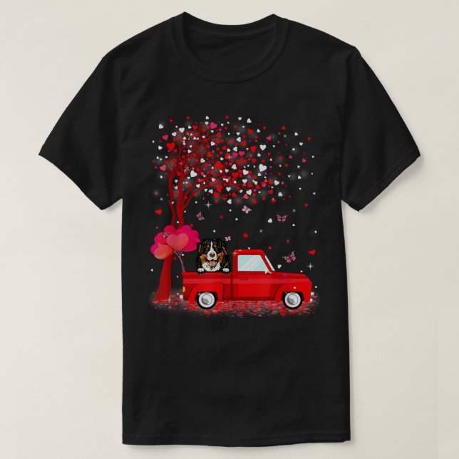 Bernese Mountain Dog Valentine's Day Gifts Dogs Re T-Shirt (Design Front)