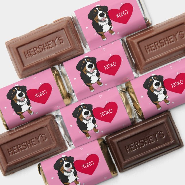 Bernese Mountain Dog Valentines Day  Hershey's Miniatures (Assorted)