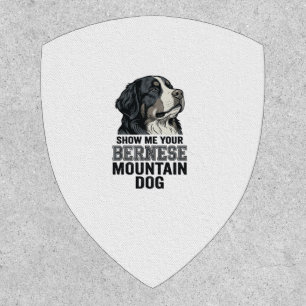 Bernese Mountain Dog Vintage Engraving Shirt Desig Patch