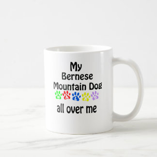 Bernese Mountain Dog Walks Design Coffee Mug