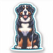 Bernese Mountain Dog Waterproof Sticker