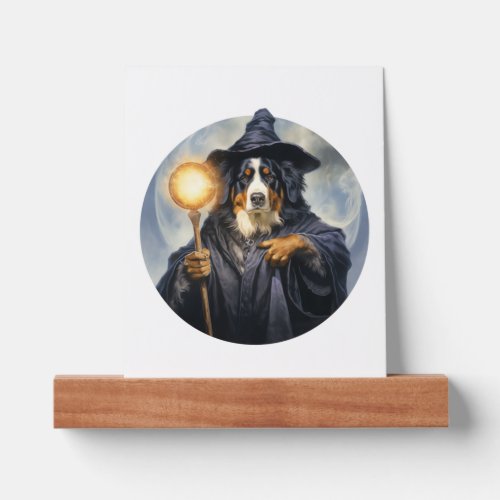 Bernese Mountain Dog Wizard Picture Ledge