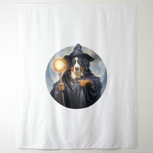 Bernese Mountain Dog Wizard Tapestry