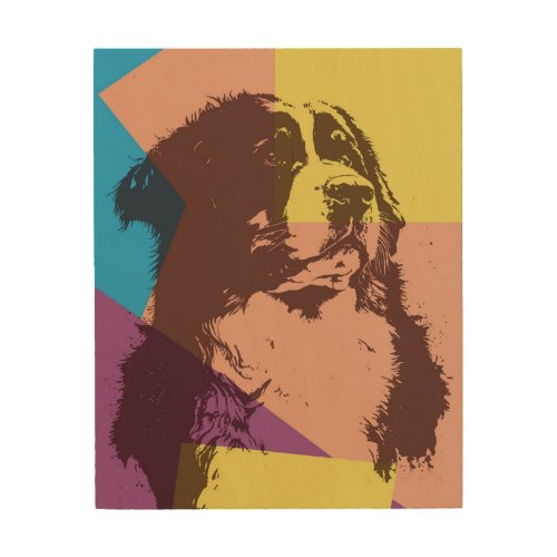 Bernese Mountain Dog Wood Wall Art