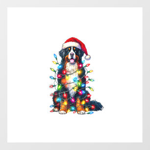 Bernese Mountain Dog x Christmas Lights Floor Decals