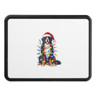 Bernese Mountain Dog x Christmas Lights Hitch Cover