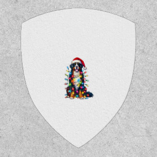 Bernese Mountain Dog x Christmas Lights  Patch