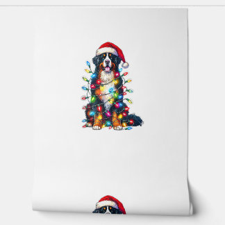Bernese Mountain Dog x Christmas Lights  Wallpaper