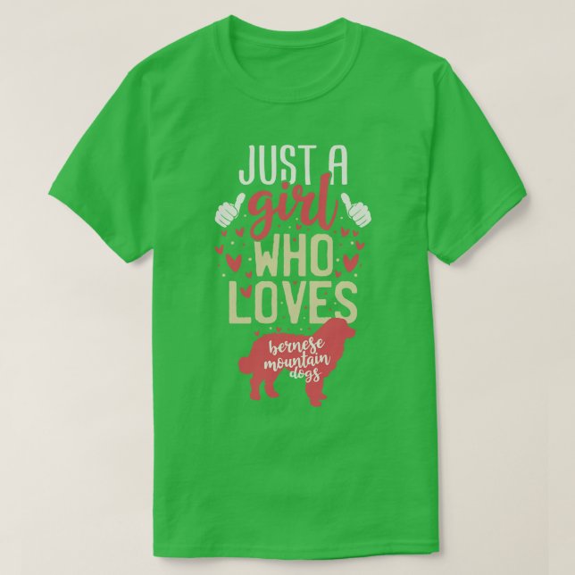 Bernese Mountain Dogs T-Shirt (Design Front)
