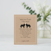 Bernese Mountain Dogs Wedding Invitation (Standing Front)
