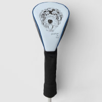 Bernese Mountain Doodle Dog Golf Head Cover