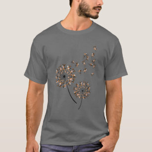 Bernese Mountain Flower Fly Dandelion Funny Dog Lo T-Shirt