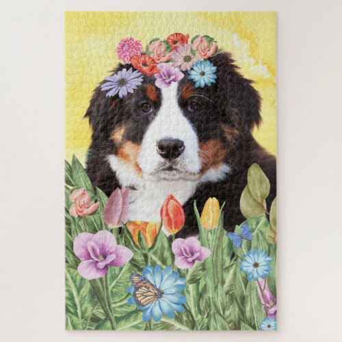 Bernese Mountain Flower Jigsaw Puzzle