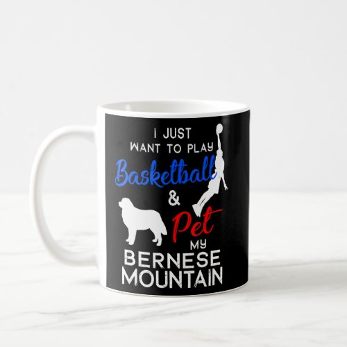 Bernese Mountain Funny Basketball Dog Owner  Xmas  Coffee Mug