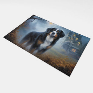 Bernese Mountain Halloween Scary Doormat