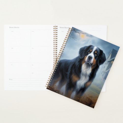 Bernese Mountain Halloween Scary Planner