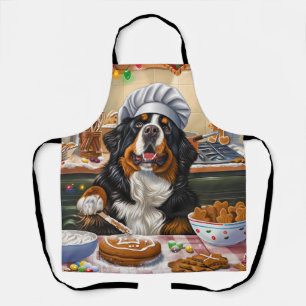 Bernese Mountain Holiday Baking: Festive Christmas Apron