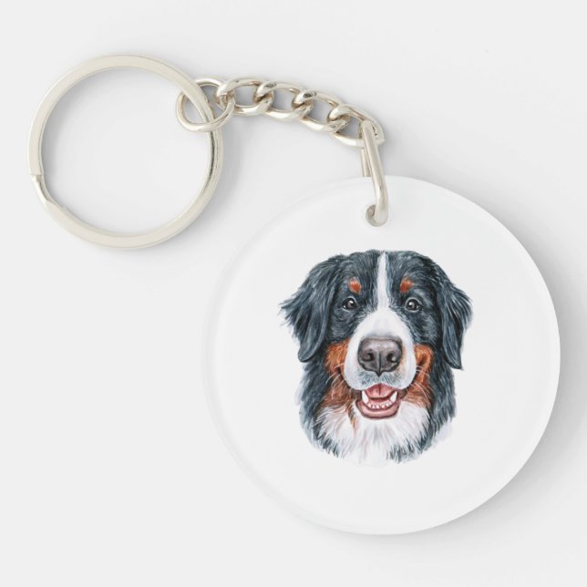 Bernese Mountain Keychain (Front)