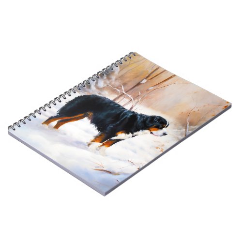 Bernese Mountain Let It Snow Christmas  Notebook