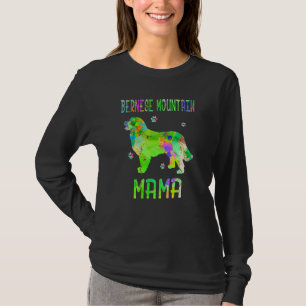 Bernese Mountain Mama Colorful Dog Mom T-Shirt