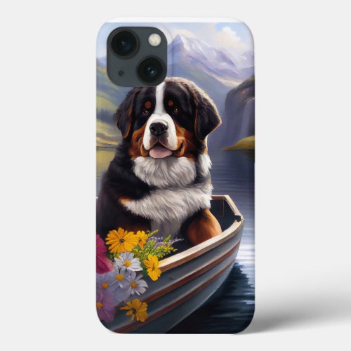 Bernese Mountain on a Paddle A Scenic Adventure iPhone 13 Case