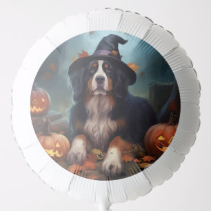 Bernese Mountain Pumpkins Halloween Scary Balloon