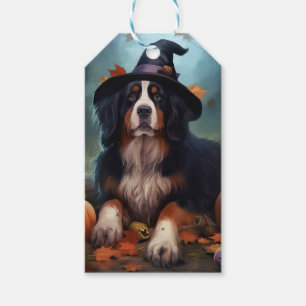 Bernese Mountain Pumpkins Halloween Scary Gift Tags