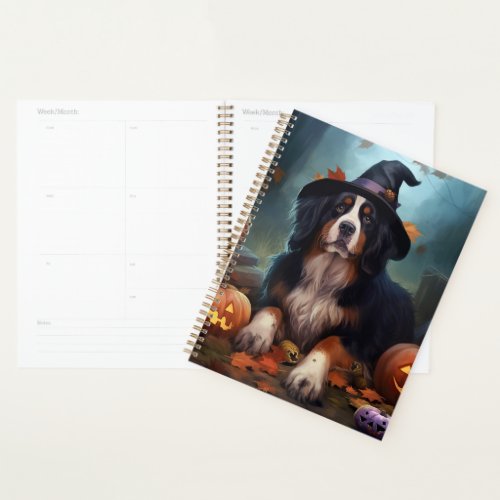 Bernese Mountain Pumpkins Halloween Scary Planner