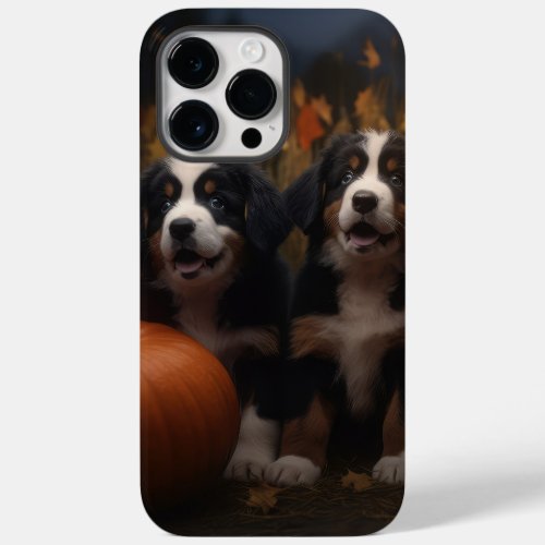 Bernese Mountain Puppy Autumn Delight Pumpkin Case_Mate iPhone 14 Pro Max Case