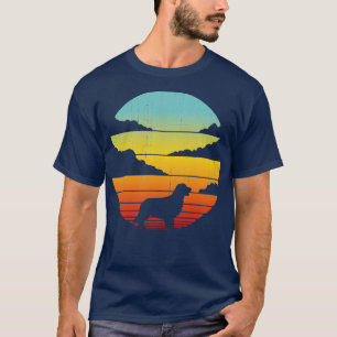 Bernese Mountain Retro Vintage Sunset 60s 70s for T-Shirt