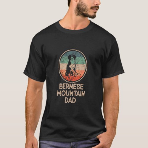 Bernese Mountain  Vintage Bernese Mountain Dad  T_Shirt