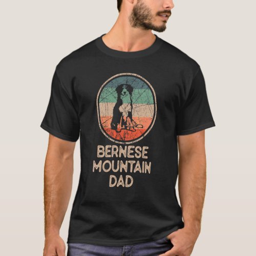 Bernese Mountain  Vintage Bernese Mountain Dad T_Shirt