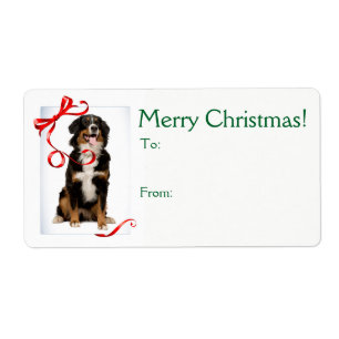 Bernese Mt. Dog Christmas Gift Tags